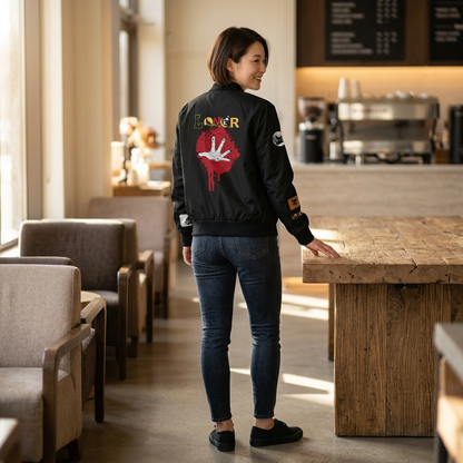 Gothic Jacket, Graphic Women's Coat, 3D Art Outerwear, Unique Hand Art Jacket, Fashionable Lightweight Jacket