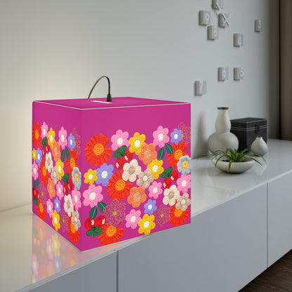 Floral Cube Lamp — Colorful Daisy Light Cube for Bedroom & Nursery