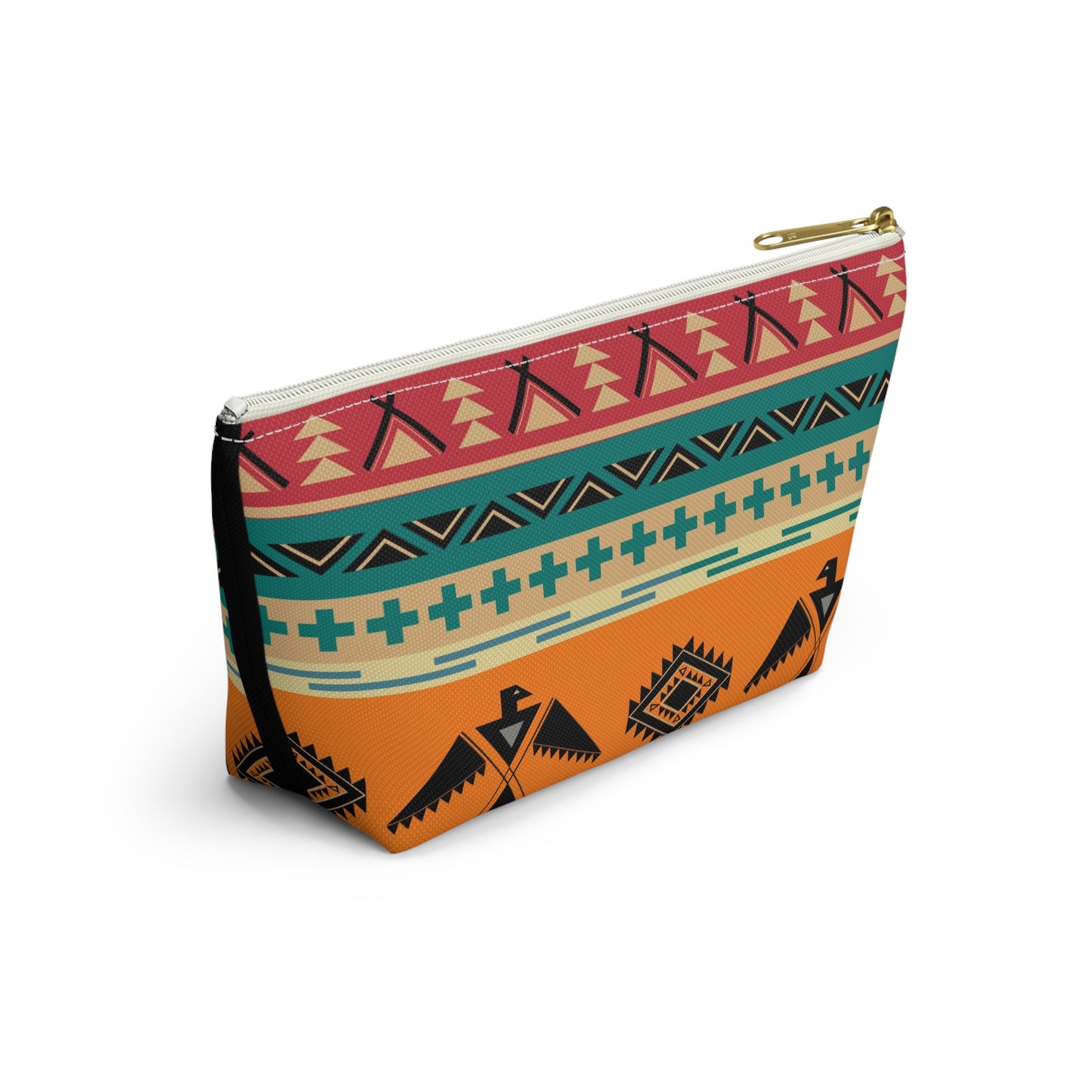 Southwestern Thunderbird Accessory Pouch — Tribal Pattern Makeup Bag