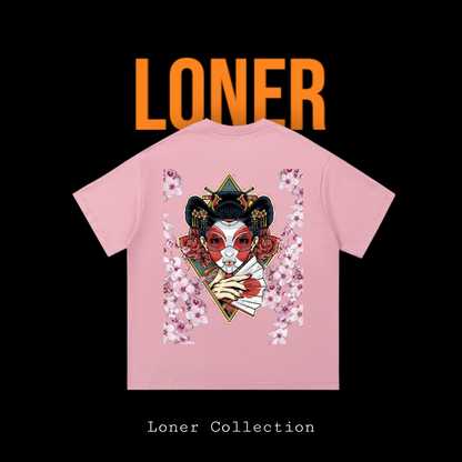 Geisha Geometric Graphic Essential Cotton Unisex T-Shirt