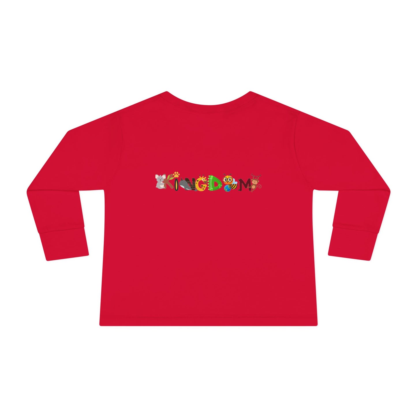 Jungle Animal Toddler Long Sleeve Tee, Kids Safari Shirt, Graphic Wildlife Top for Children