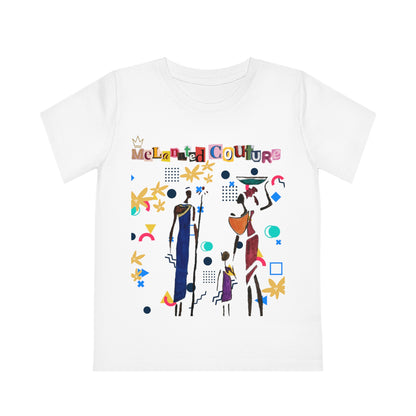 Afro Music Art Kids T-Shirt, Handcrafted Tee for Children, Kid's Graphic Tee