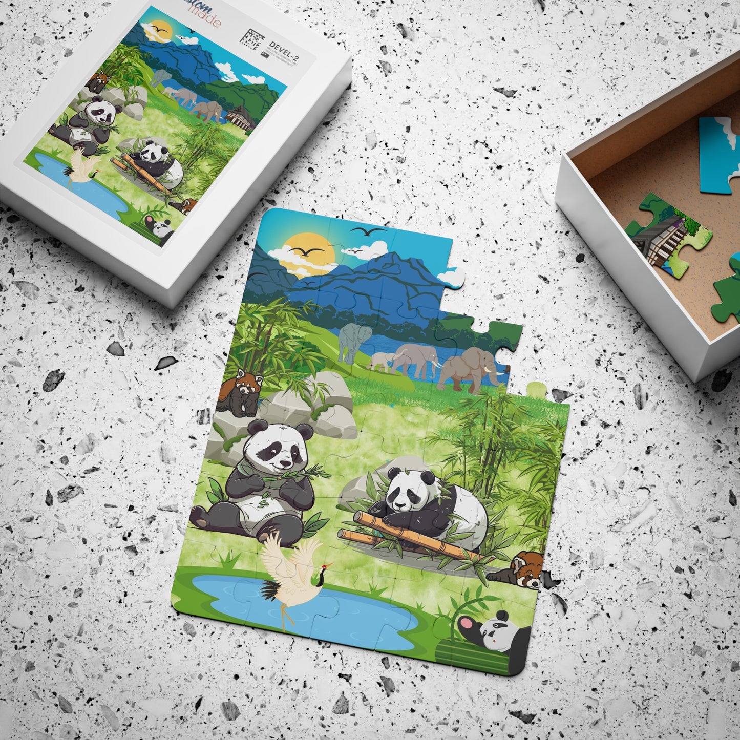 Panda Zoo Scene Puzzle — 30-Piece Kids' Jigsaw (Preschool Animal Puzzle)