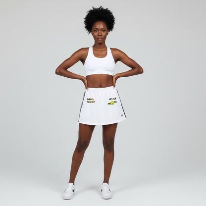 Jamaican Flag Themed Taped Cooling Performance Short Skirt