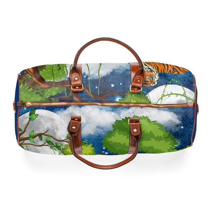 Wildlife Waterproof Travel Bag - Artistic Tiger Design for Adventurers