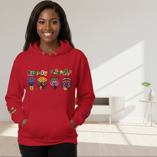 Ethnic Streetwear Unisex Heavy Blend, Hand-Drawn Tribal Music Art, Daily Wear