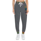 Unisex Athletic Joggers featuring Afro Music Cartoon Art, African Dance-Inspired Sweatpants Printify