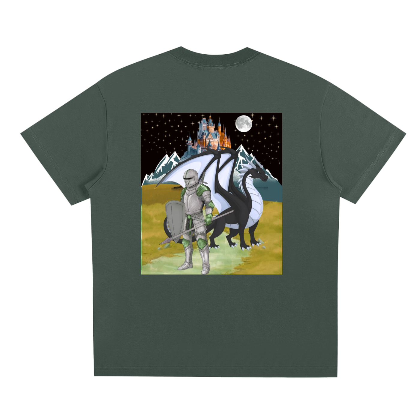 Medieval Themed Tee, Knights and Dragon Fans, Unisex Graphic T-shirt