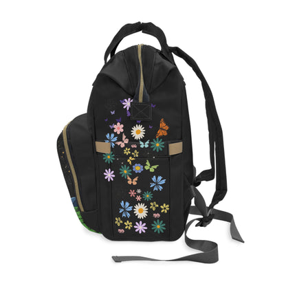 Whimsical Animal-Themed Multifunctional Diaper Backpack - Perfect for Parents on the Go!
