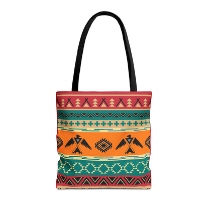 Southwestern Pattern Tote Bag - Native-Inspired Aztec Eagle Print