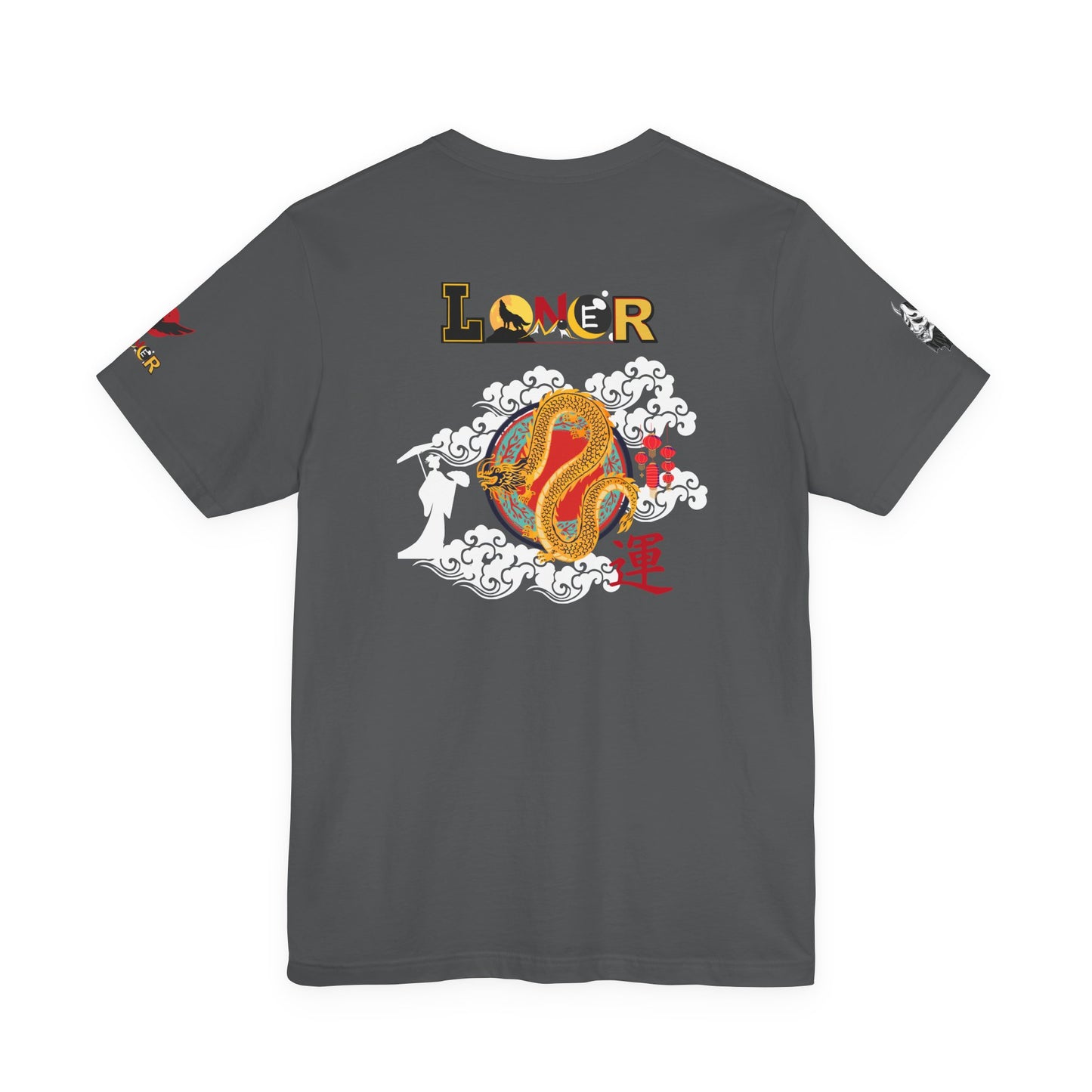 Dragon Graphic Tee, Loner Themed Unisex Shirt, Dragon Art T-Shirt, Mythical Creature Top