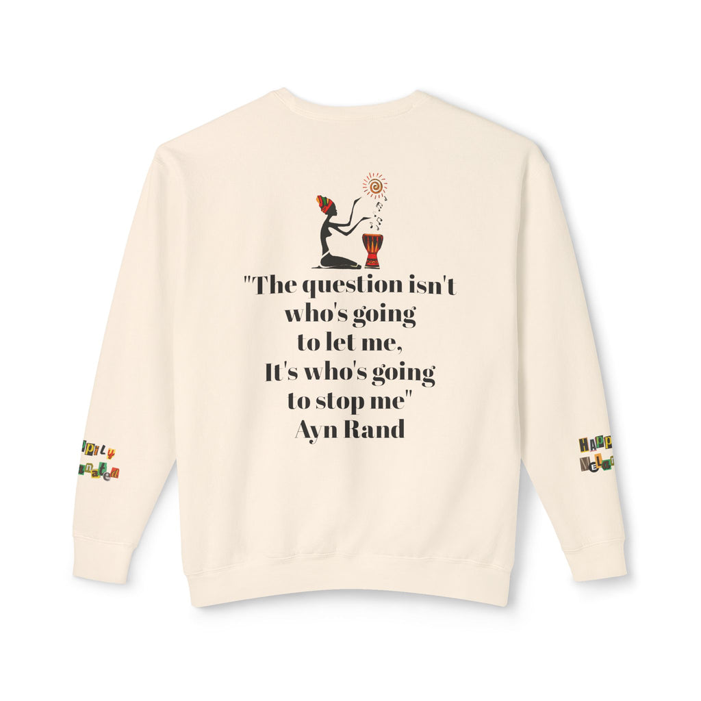 Afro Art Unisex Lightweight Crewneck Sweatshirt Printify