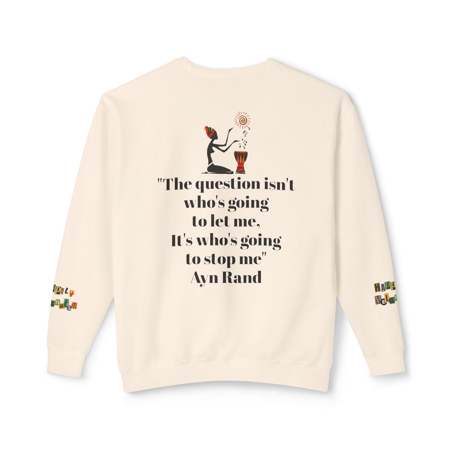 Afro Art Unisex Lightweight Crewneck Sweatshirt
