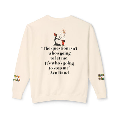 Afro Art Unisex Lightweight Crewneck Sweatshirt