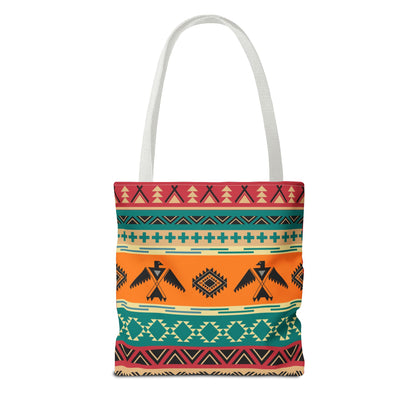 Southwestern Pattern Tote Bag - Native-Inspired Aztec Eagle Print