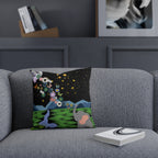 Elephant Dreamscape Cushion - A Cozy Decor for Nature Lovers Printify