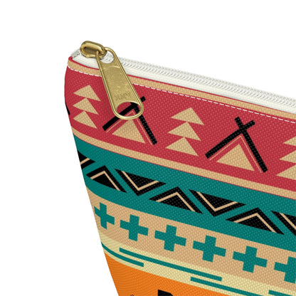 Southwestern Thunderbird Accessory Pouch — Tribal Pattern Makeup Bag