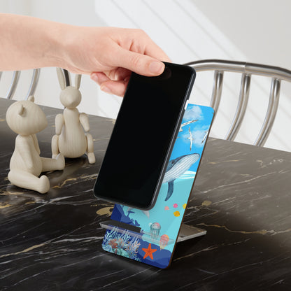 Ocean-Themed Smartphone Stand with Whale Design