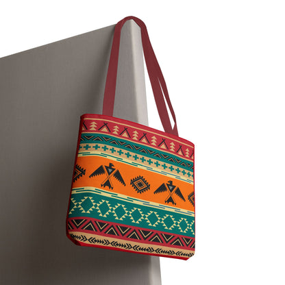 Southwestern Pattern Tote Bag - Native-Inspired Aztec Eagle Print