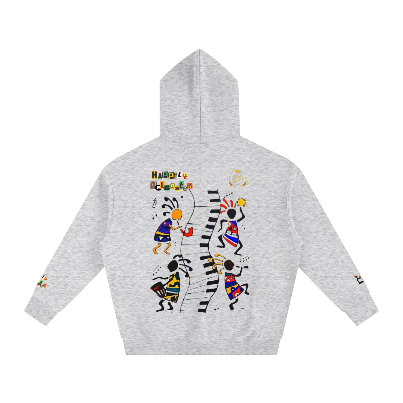 Afro Music Cartoon Unisex Oversize Fleeced Hoodie