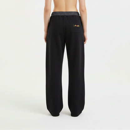 Plaid Waistband Barrel Sweatpants