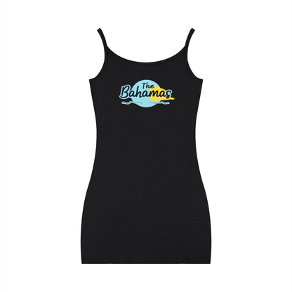 Bahamas Flag Art Women's Solid Tight Sleeveless Dress