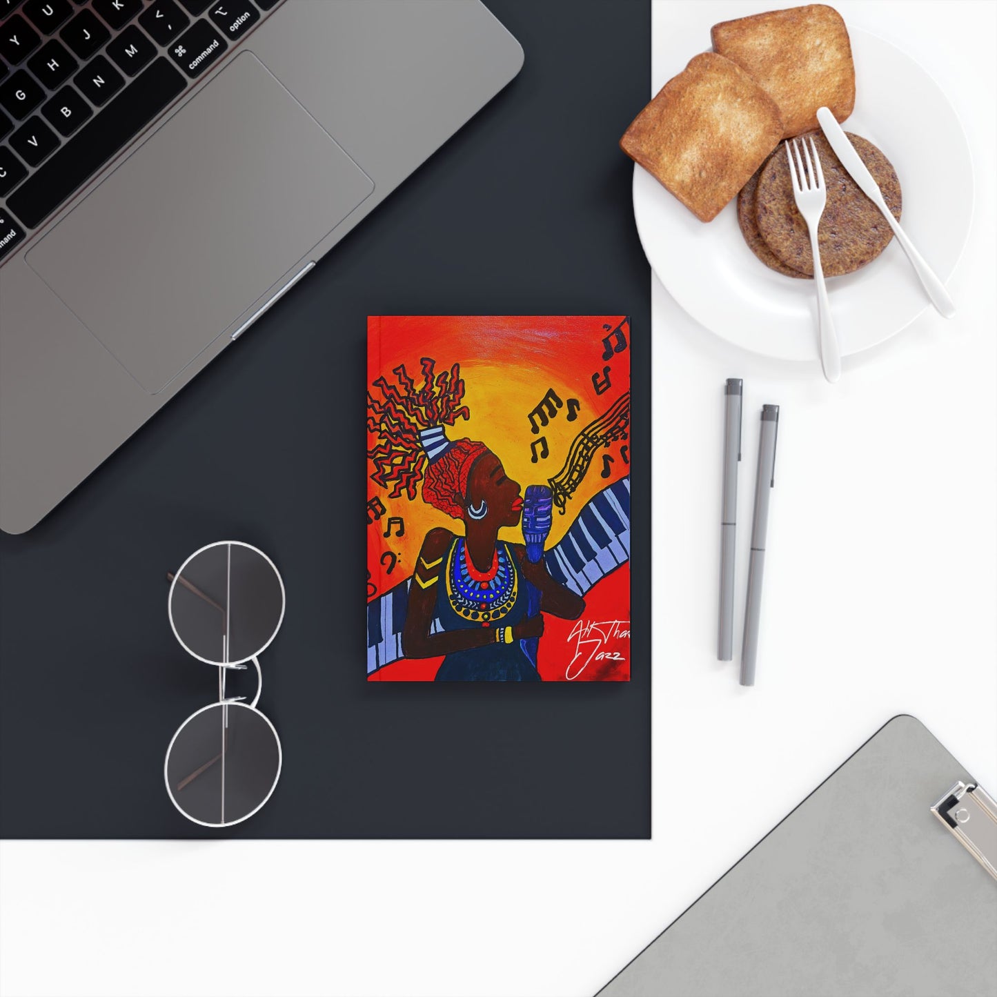 Jazz-Inspired Hard Backed Journal - Creative and Inspirational Note-Taking