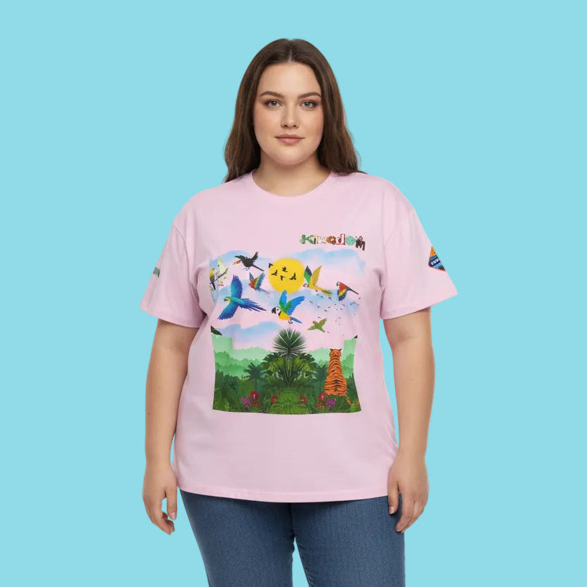 Tropical Birds Unisex Tee, Jungle Animals Graphic Shirt, Nature Inspired T-Shirt Printify