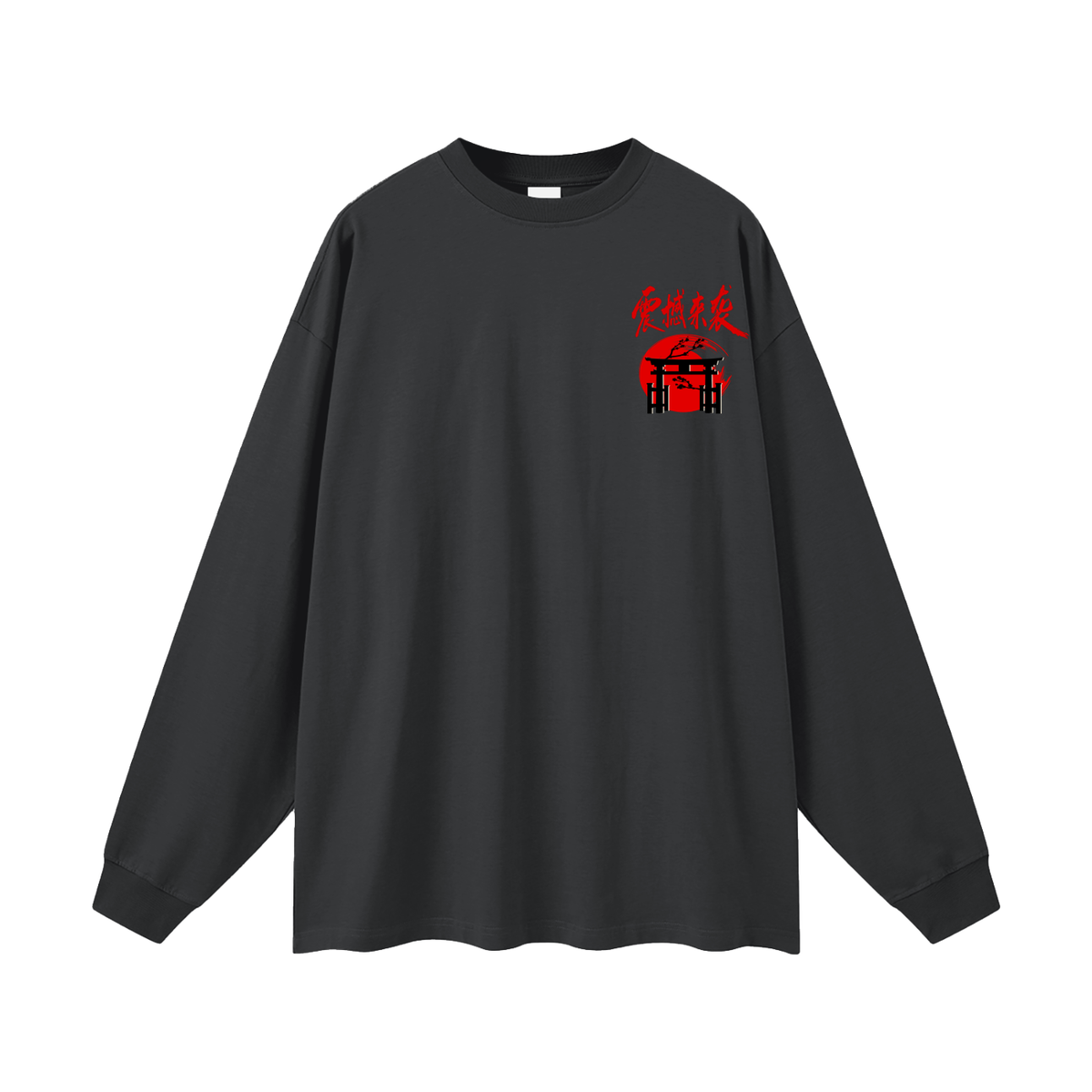 Colorful Dragon Themed Oversized Unisex Long Sleeve UnisexT-Shirt