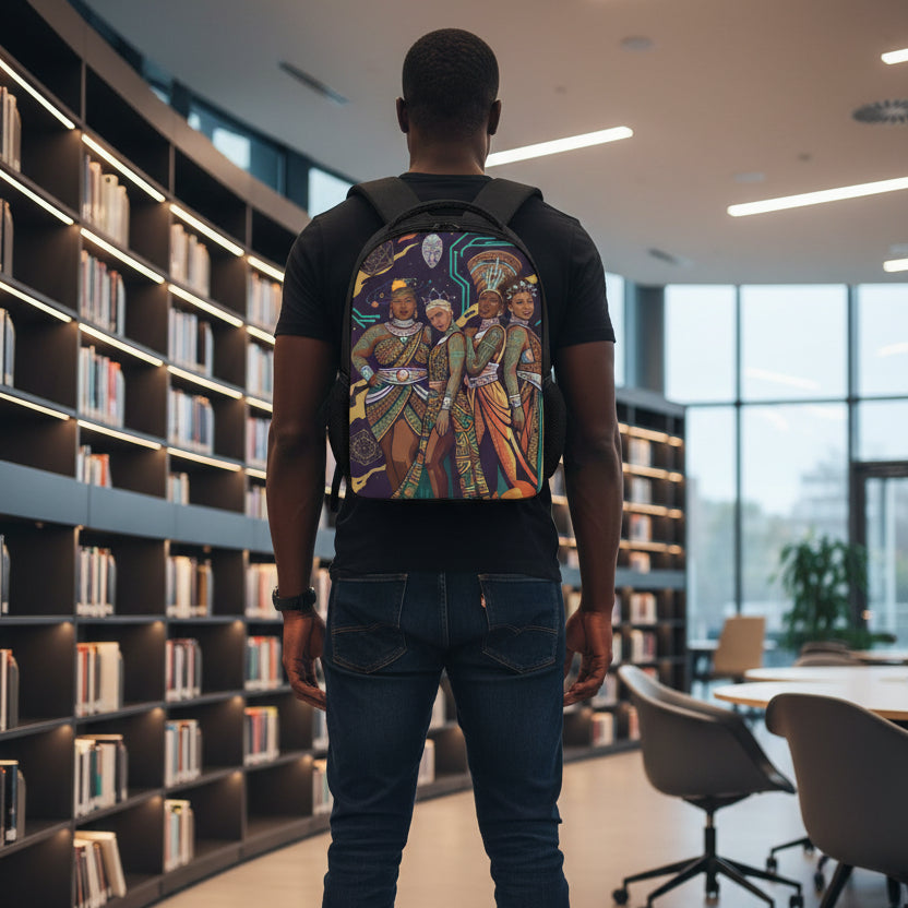 Afrofuturism Sisterhood Art Graphic Student Backpack