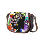 Tambourine Bag Featuring Afro-inspired Graffiti Artwork and a Single Strap Yoycol