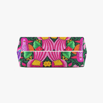 Ornithology Botanical Inspired Stylish PU Leather Tote Bag