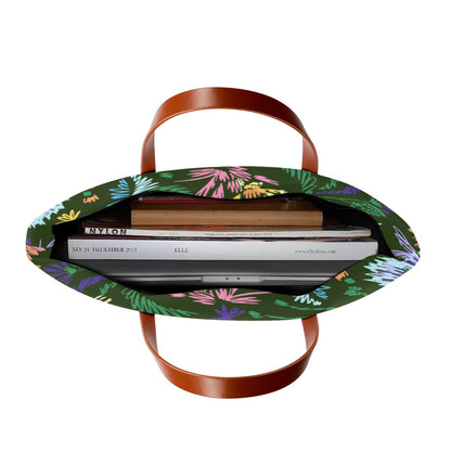 Vintage Inspired Floral Themed Women's Tote Bag | Diving Cloth