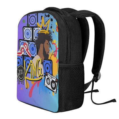 Graffiti Art Style, Black Art Graphic Student Backpack