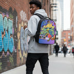 Student Backpack Featuring Graffiti, B-Boy, and Music Art Themes