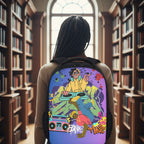 Student Backpack Featuring Graffiti, B-Boy, and Music Art Themes