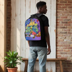 Student Backpack Featuring Graffiti, B-Boy, and Music Art Themes