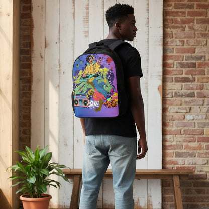Graffiti B-Boy Music Art Themed Student Backpack