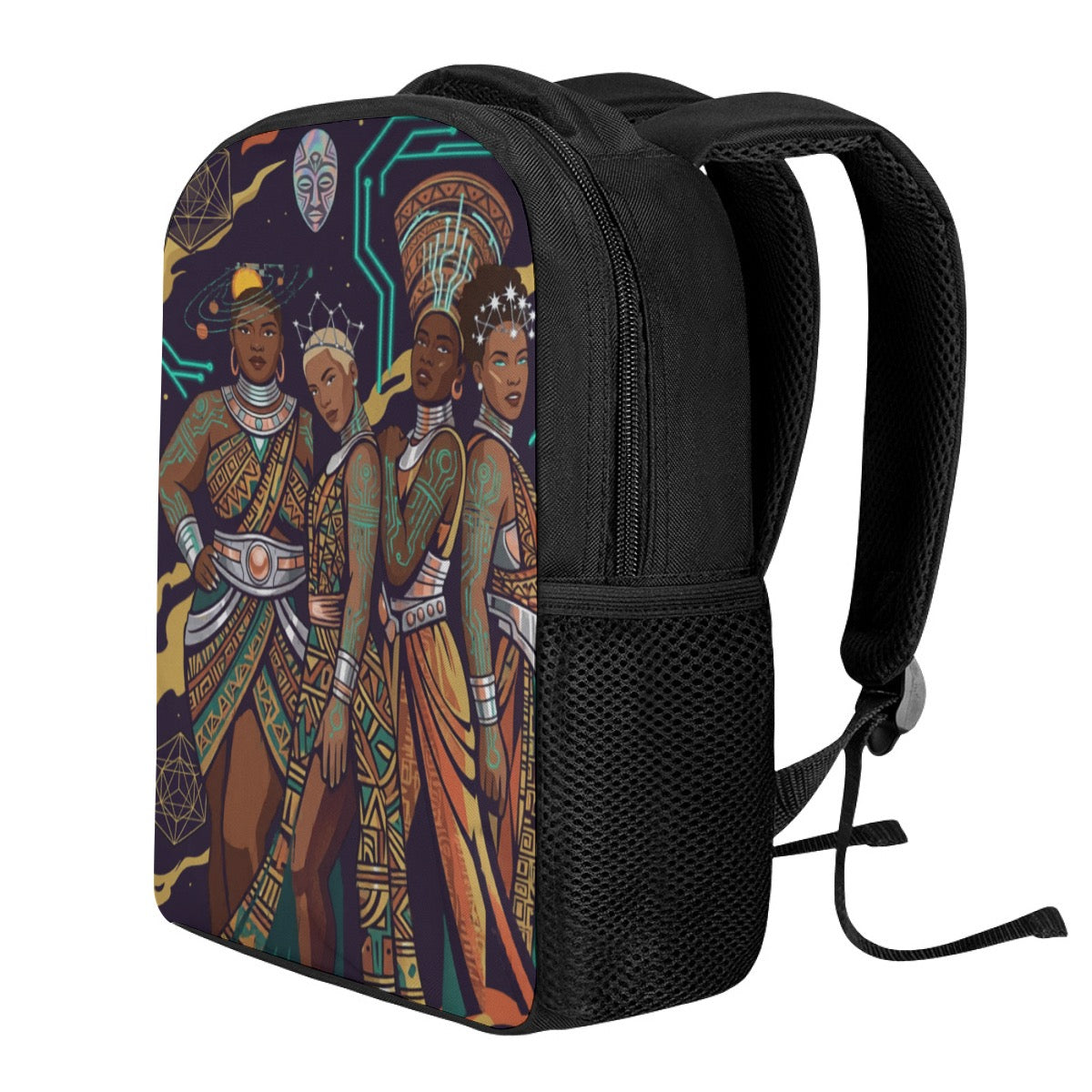 Afrofuturism Sisterhood Art Graphic Student Backpack