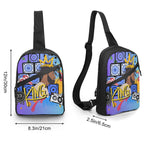 Hip- Hop Music-inspired Folding Chest Bag,  Multi-Colored Graphic Design Yoycol