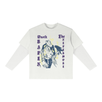 Gothic Raven Art Graphic Unisex Sunfade Layer T-Shirt