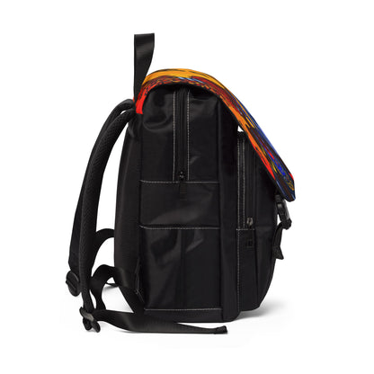 Vibrant Music-Inspired Unisex Shoulder Backpack - Stylish & Functional