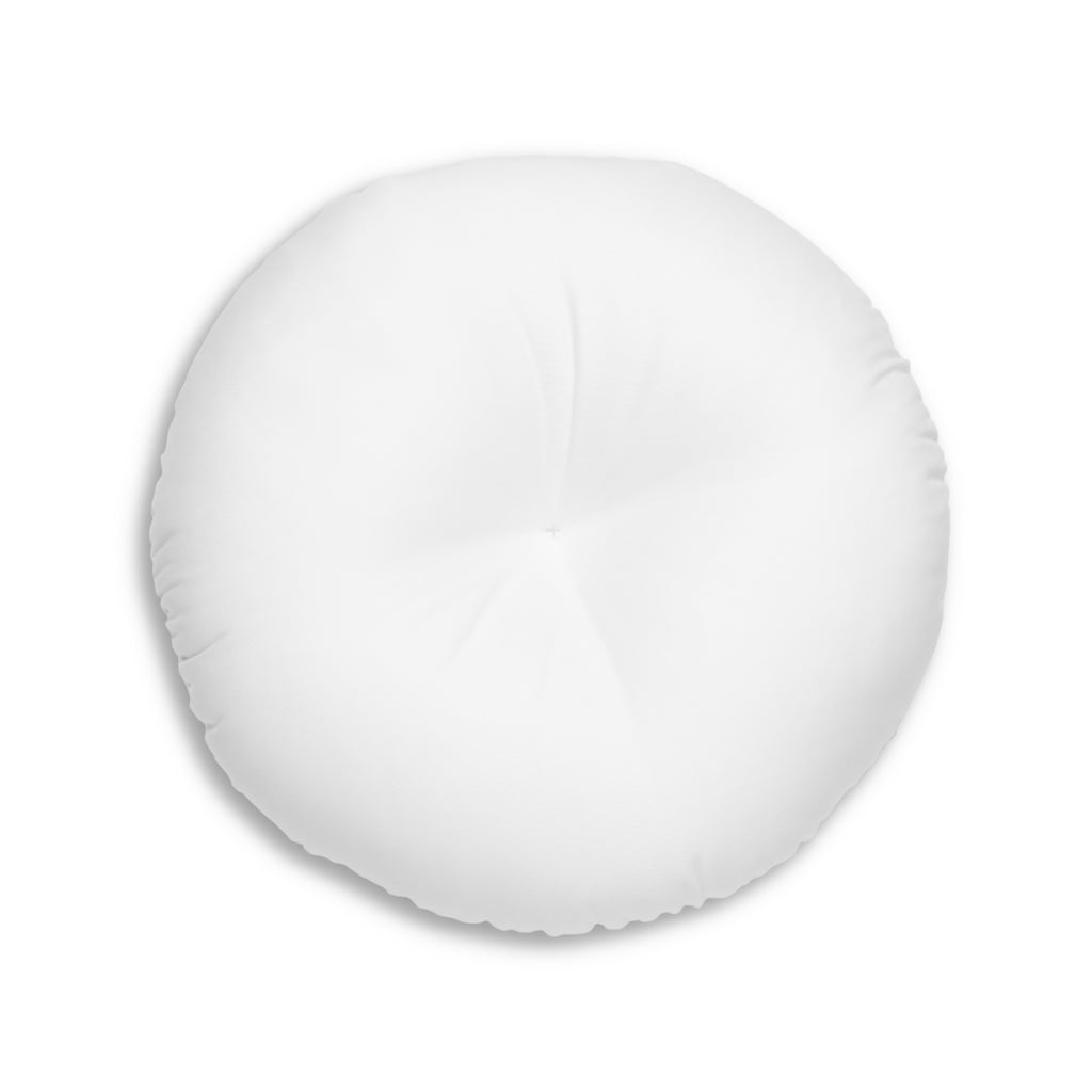 Floral Tufted Floor Pillow - Round Cushion for Cozy Decor Printify