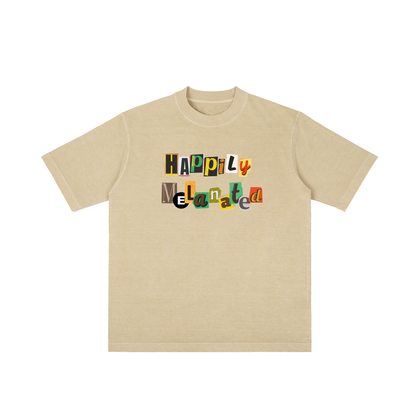 Crowned Black Woman Art Graphic Vintage Wash Drop Shoulder T-shirt