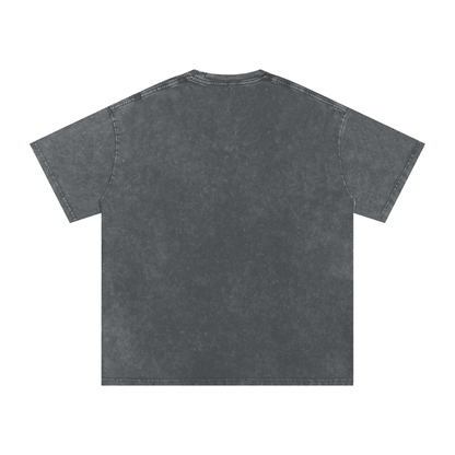 Graphic Alien Art Unisex Snow Washed Oversized Cotton T-Shirt