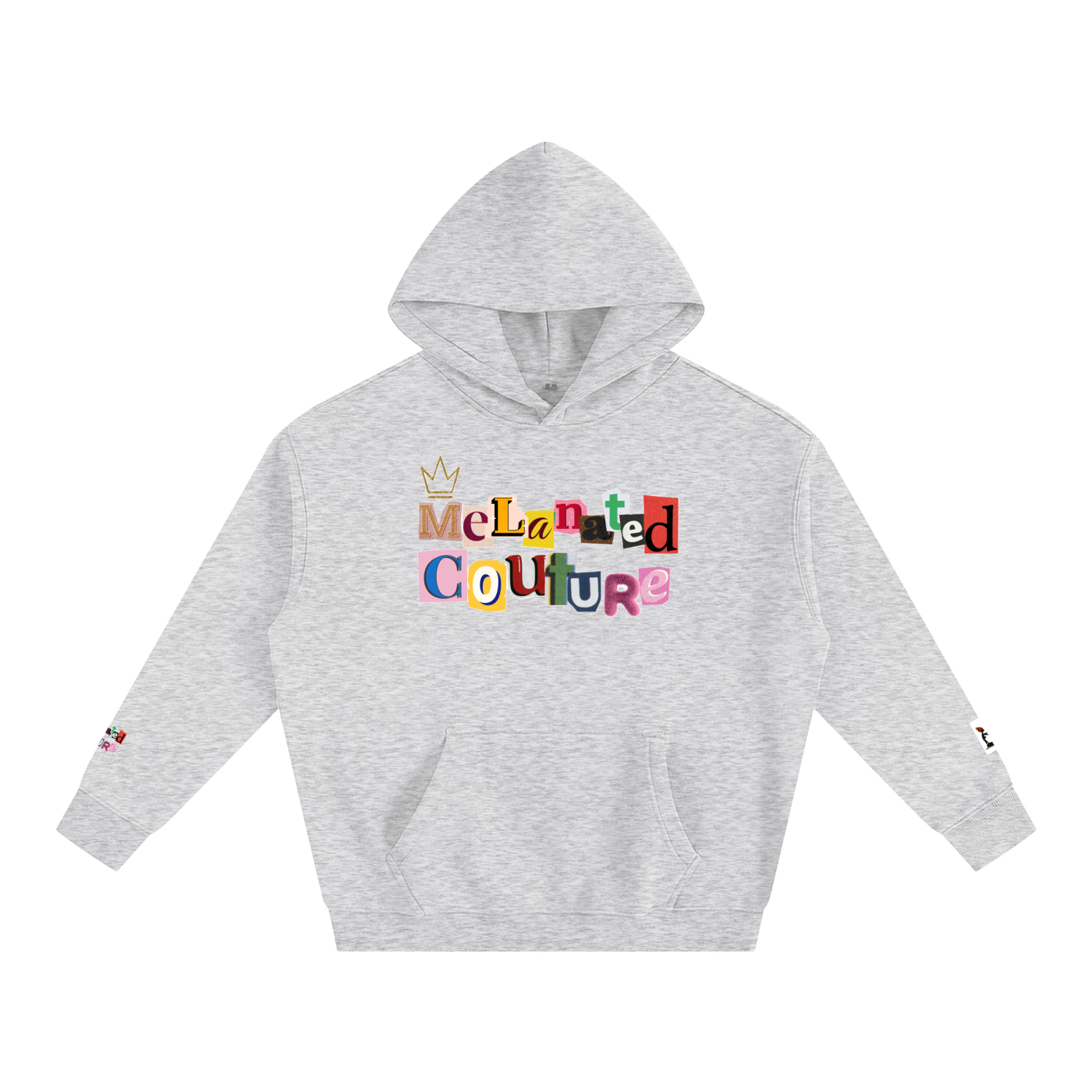 Crowned Black Woman Art Graphic Unisex Oversize Fleeced Hoodie