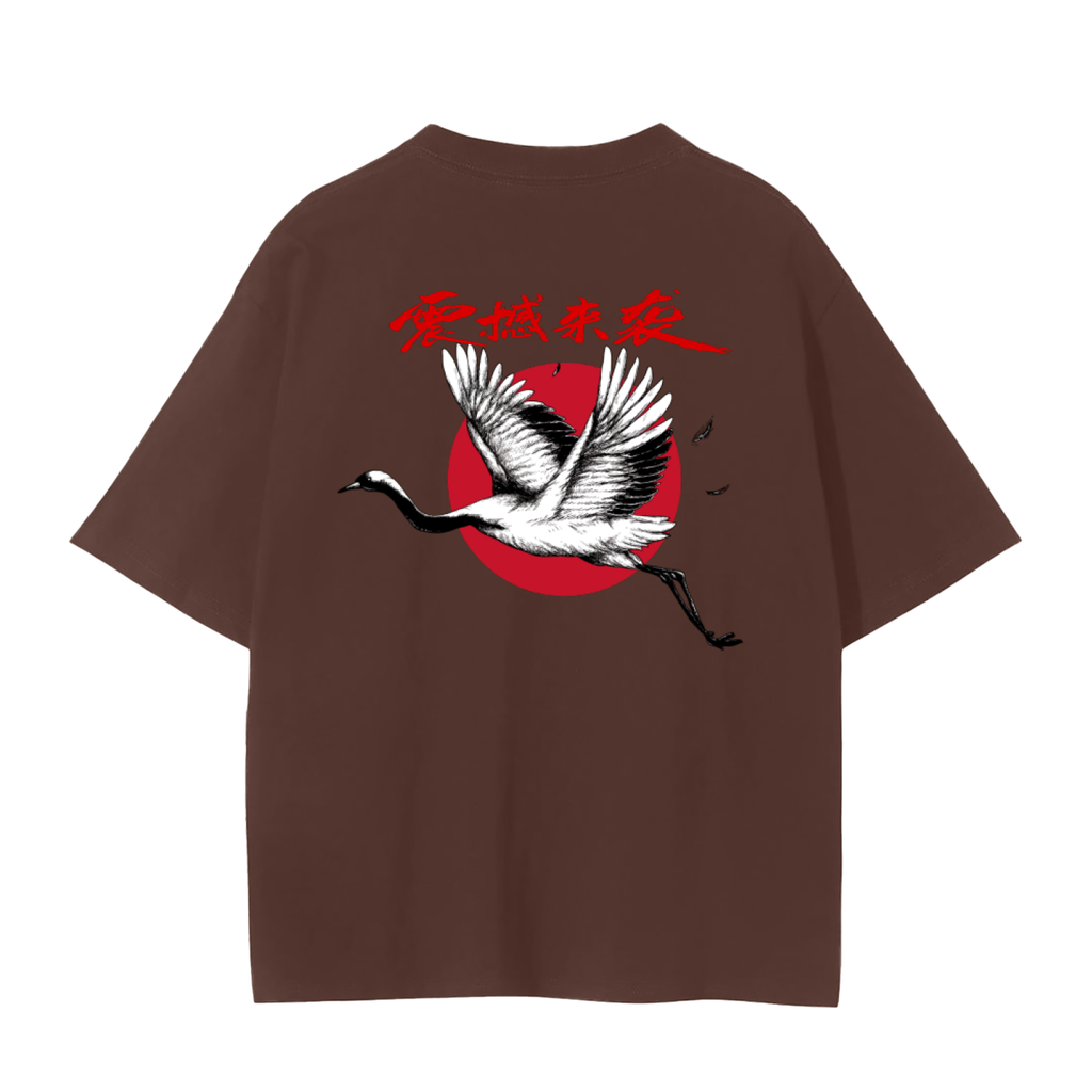 Red-Crowned Craned Graphic Unisex Seamless Unisex T-Shirt