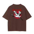 Red-Crowned Craned Graphic Unisex Seamless Unisex T-Shirt