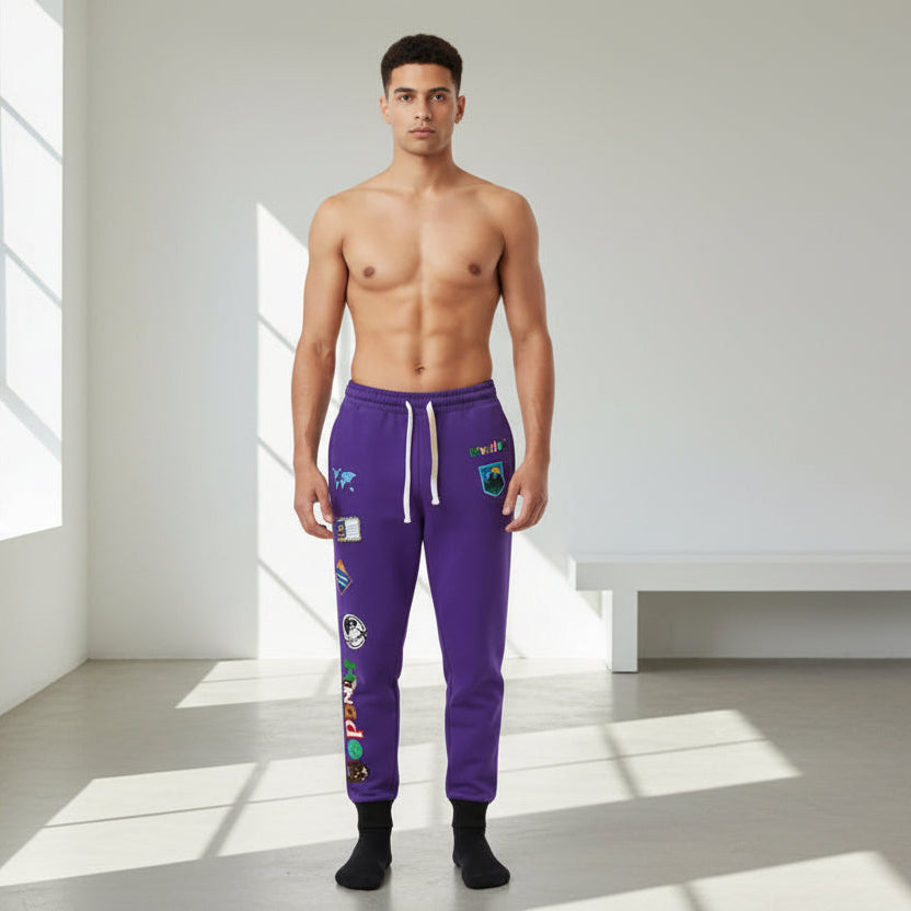Graphic Travel-Inspired Athletic Unisex Joggers | Casual Fitness Pants Printify
