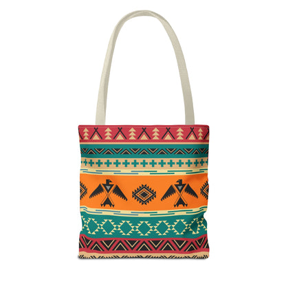 Southwestern Pattern Tote Bag - Native-Inspired Aztec Eagle Print
